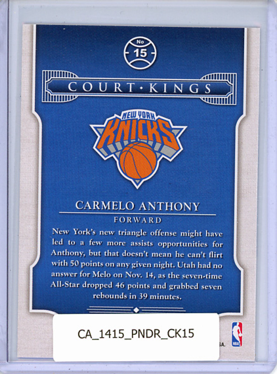 Carmelo Anthony 2014-15 Donruss, Court Kings #15