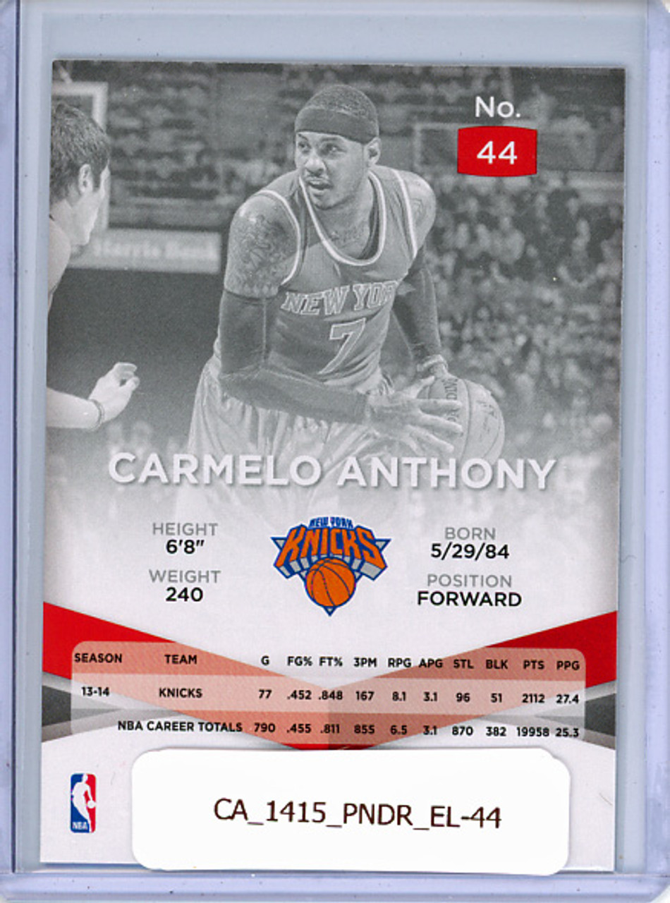 Carmelo Anthony 2014-15 Donruss, Elite #44