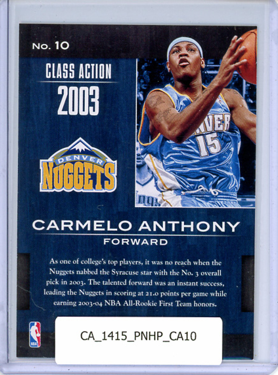 Carmelo Anthony 2014-15 Hoops, Class Action #10