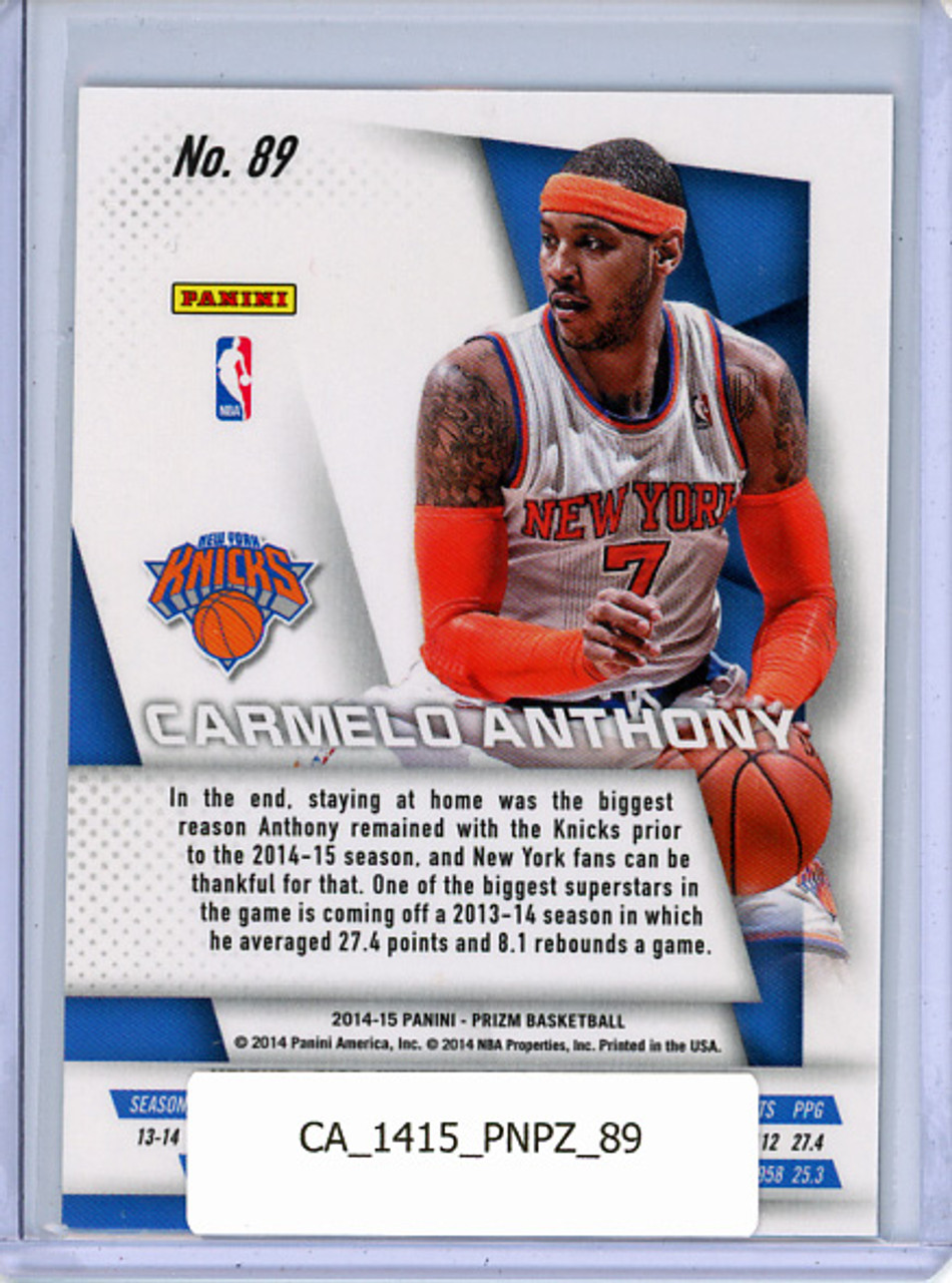 Carmelo Anthony 2014-15 Prizm #89