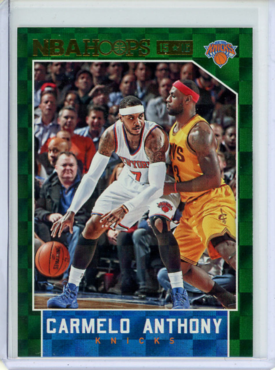 Carmelo Anthony 2015-16 Hoops #97 Green