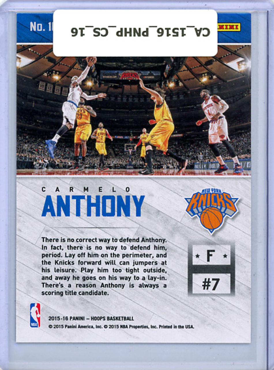 Carmelo Anthony 2015-16 Hoops, Courtside #16