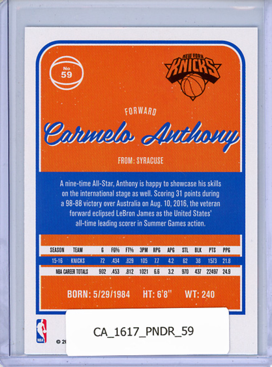 Carmelo Anthony 2016-17 Donruss #59