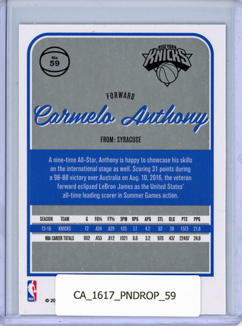 Carmelo Anthony 2016-17 Donruss Optic #59