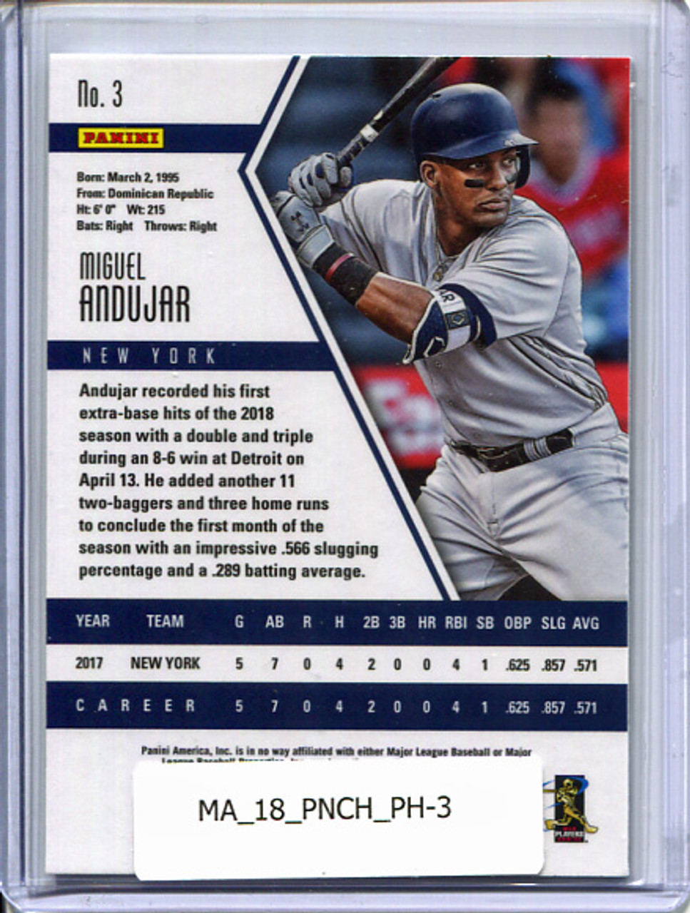 Miguel Andujar 2018 Chronicles, Phoenix #3