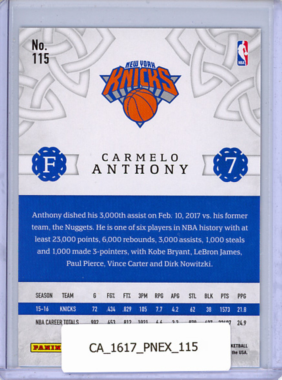 Carmelo Anthony 2016-17 Excalibur #115