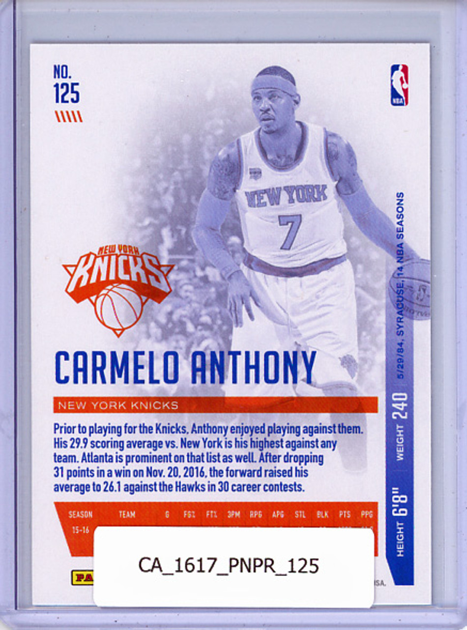 Carmelo Anthony 2016-17 Prestige #125