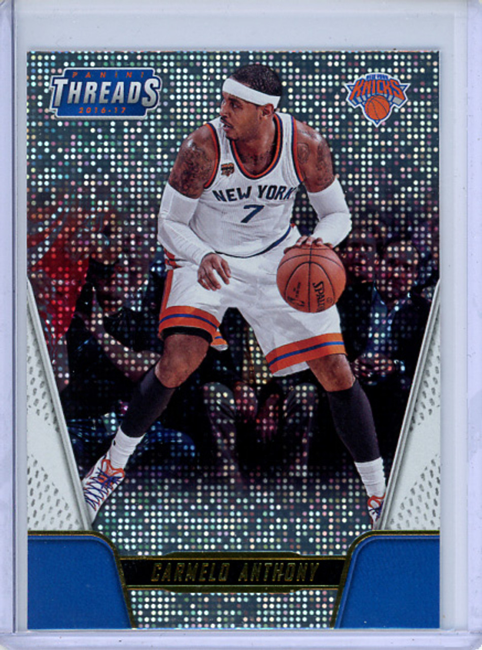 Carmelo Anthony 2016-17 Threads #95 Century Proof Dazzle