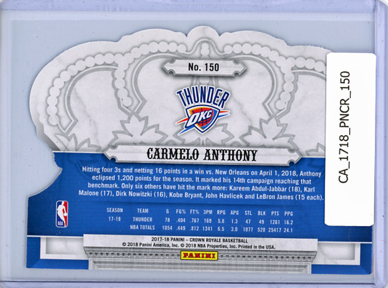 Carmelo Anthony 2017-18 Crown Royale #150