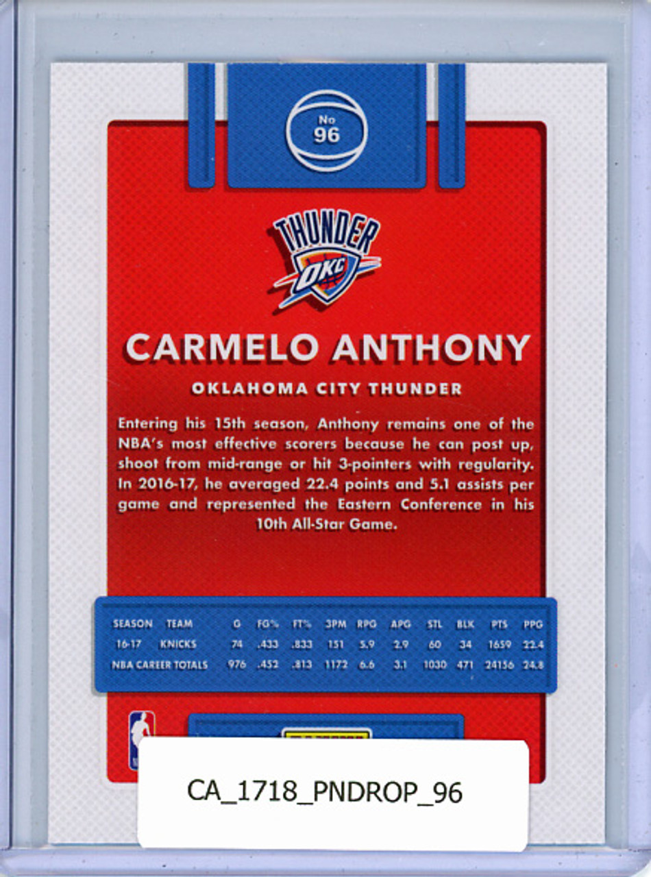 Carmelo Anthony 2017-18 Donruss Optic #96