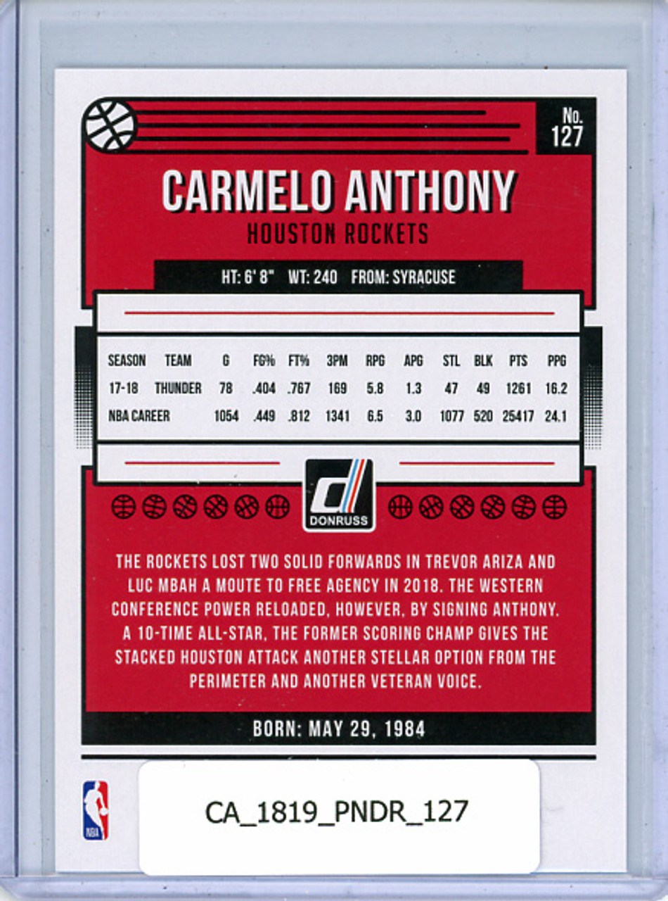 Carmelo Anthony 2018-19 Donruss #127