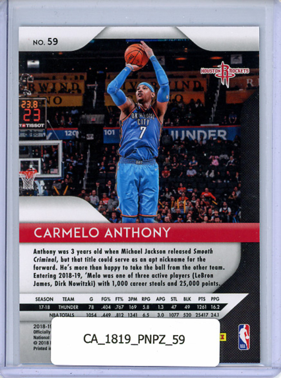 Carmelo Anthony 2018-19 Prizm #59