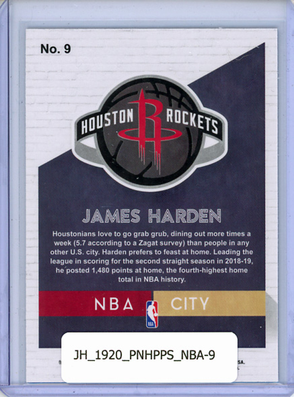 James Harden 2019-20 Hoops Premium Stock, NBA City #9