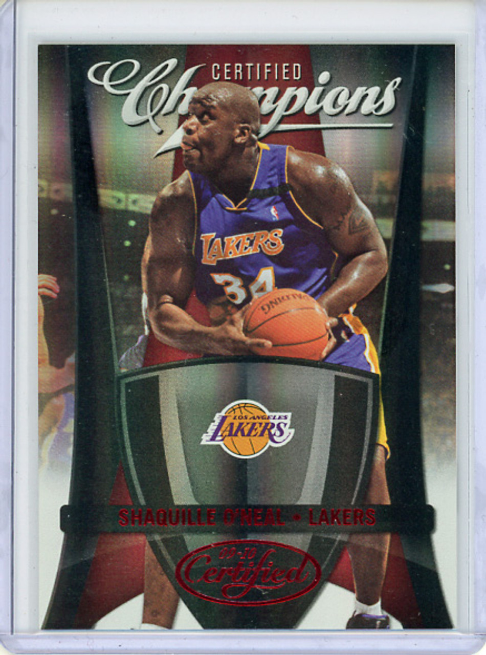 Shaquille O'Neal 2009-10 Certified, Certified Champions #14 Red (#113/250)