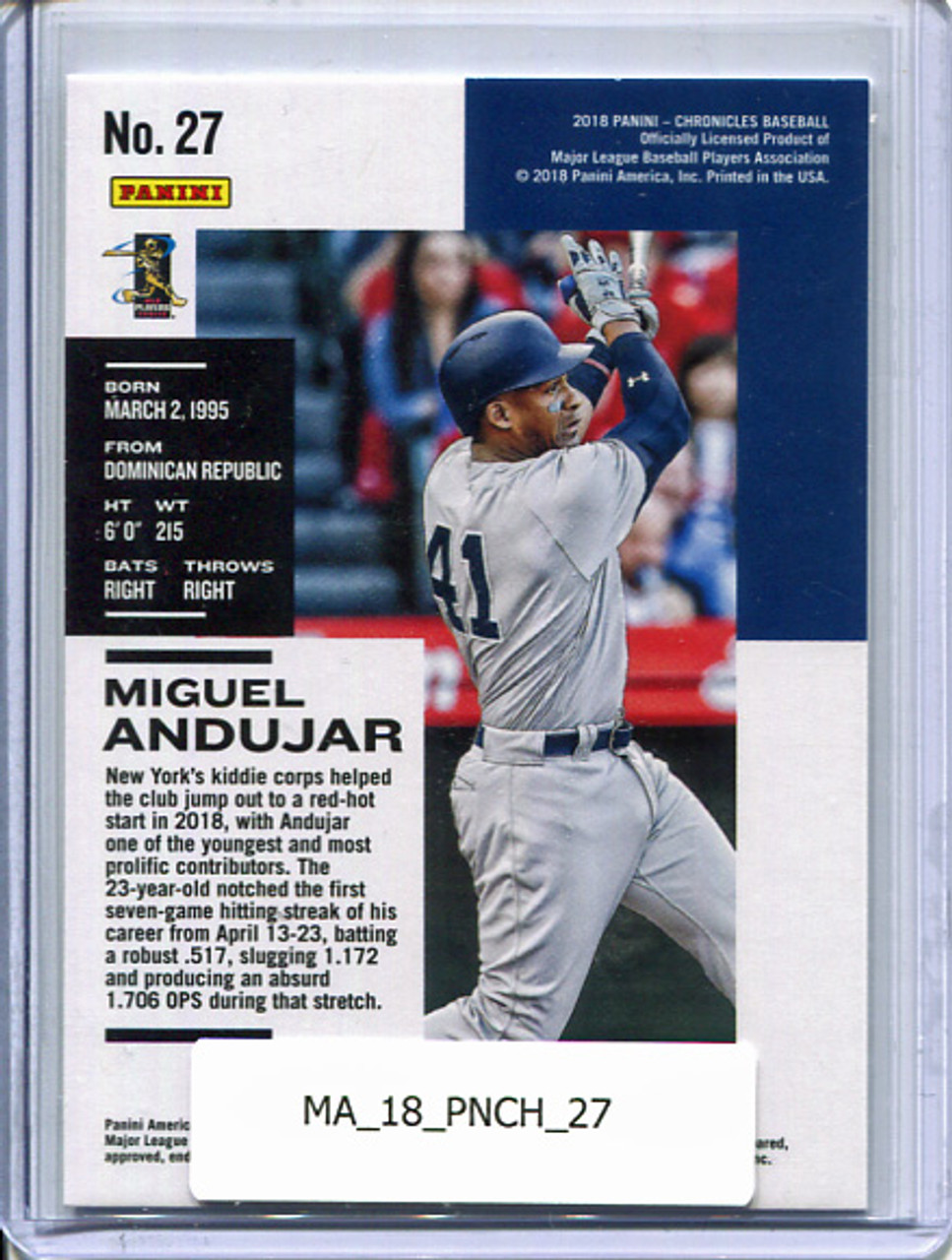 Miguel Andujar 2018 Chronicles #27