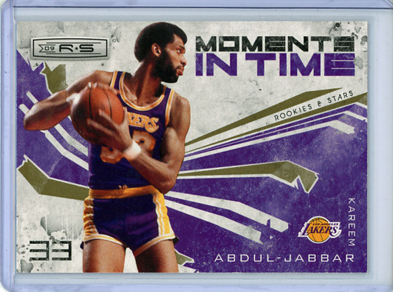 Kareem Abdul-Jabbar 2009-10 Rookies & Stars, Moments in Time #12 Gold (#284/500)