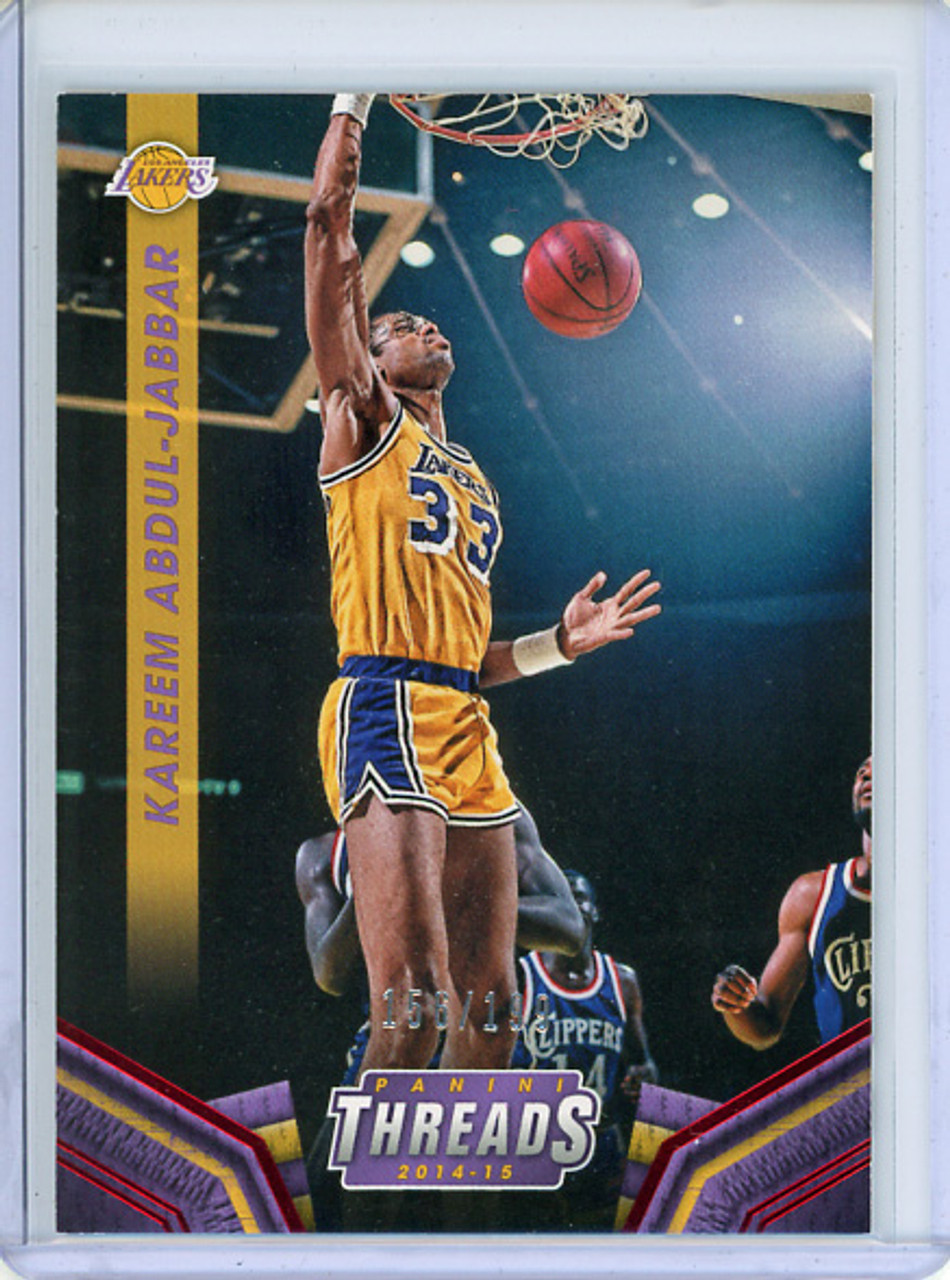 Kareem Abdul-Jabbar 2014-15 Threads #98 Century Proof Red (#156/199)