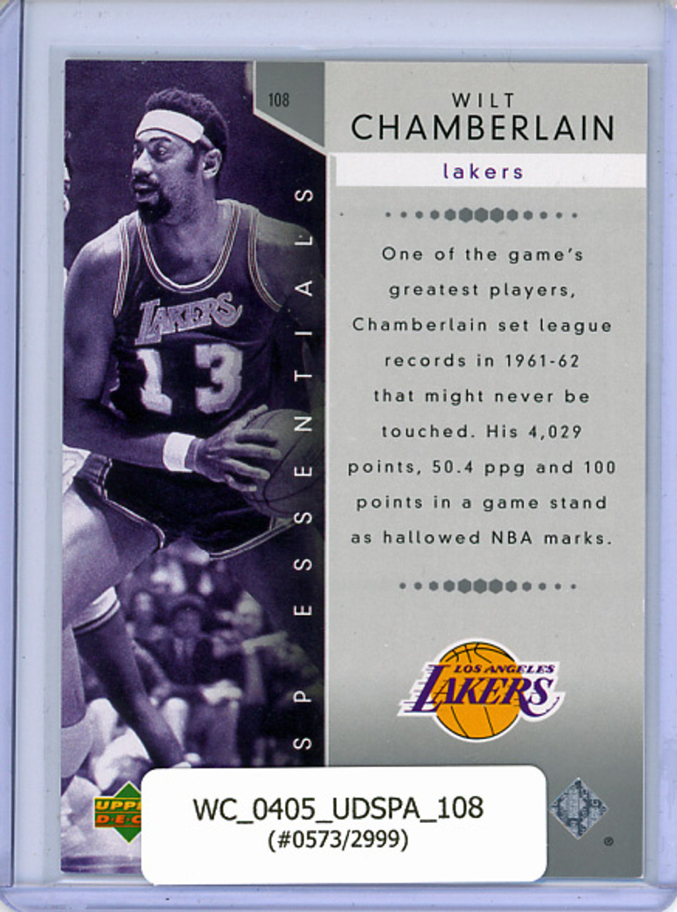 Wilt Chamberlain 2004-05 SP Authentic #108 SP Essentials (#0573/2999)