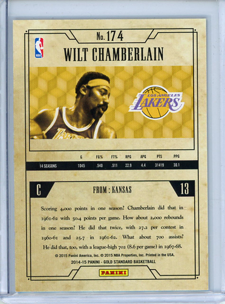Wilt Chamberlain 2014-15 Gold Standard #174 Gold (#48/79)