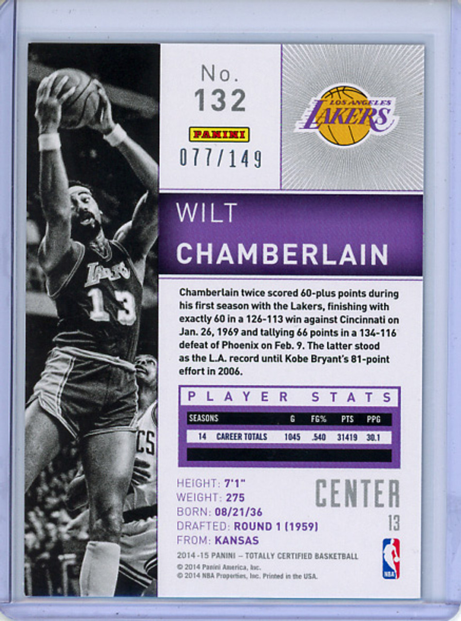 Wilt Chamberlain 2014-15 Totally Certified #132B Platinum Blue (#077/149)