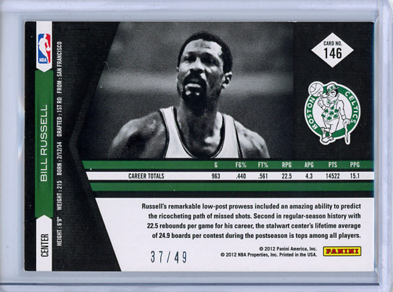 Bill Russell 2011-12 Limited #146 Silver Spotlight (#37/49)