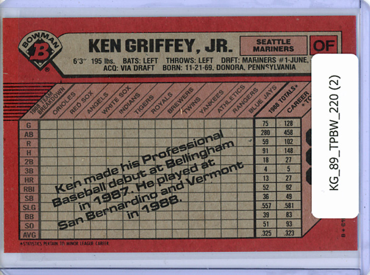 Ken Griffey Jr. 1989 Bowman #220 (2)