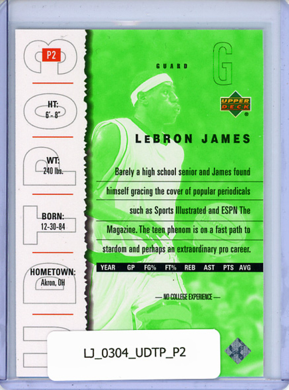 LeBron James 2003-04 Top Prospects, Promos #P2