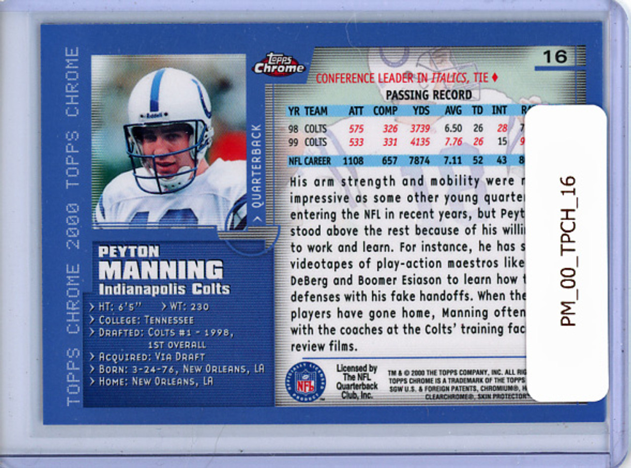 Peyton Manning 2000 Topps Chrome #16