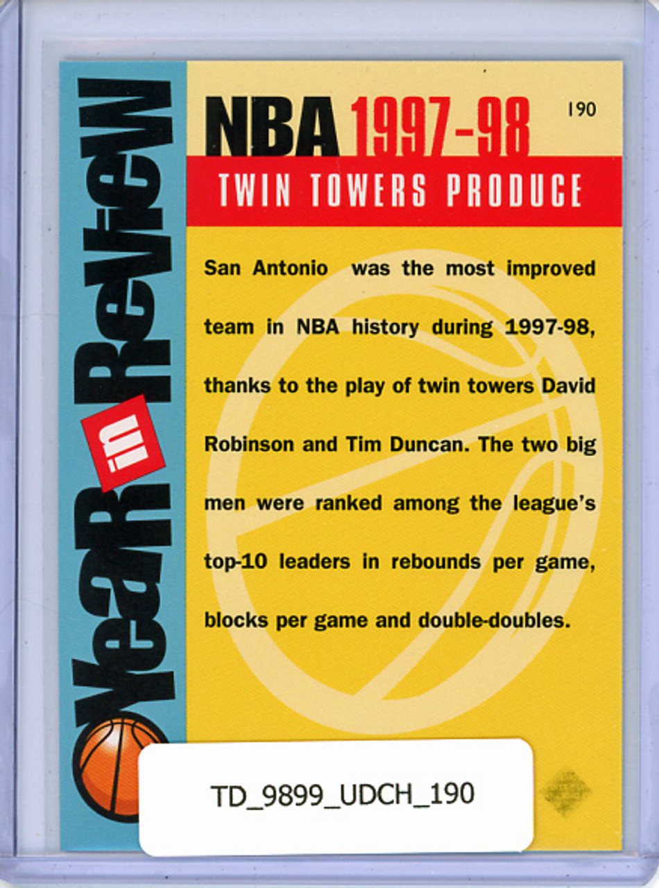 Tim Duncan 1998-99 Choice #190 Year in Review