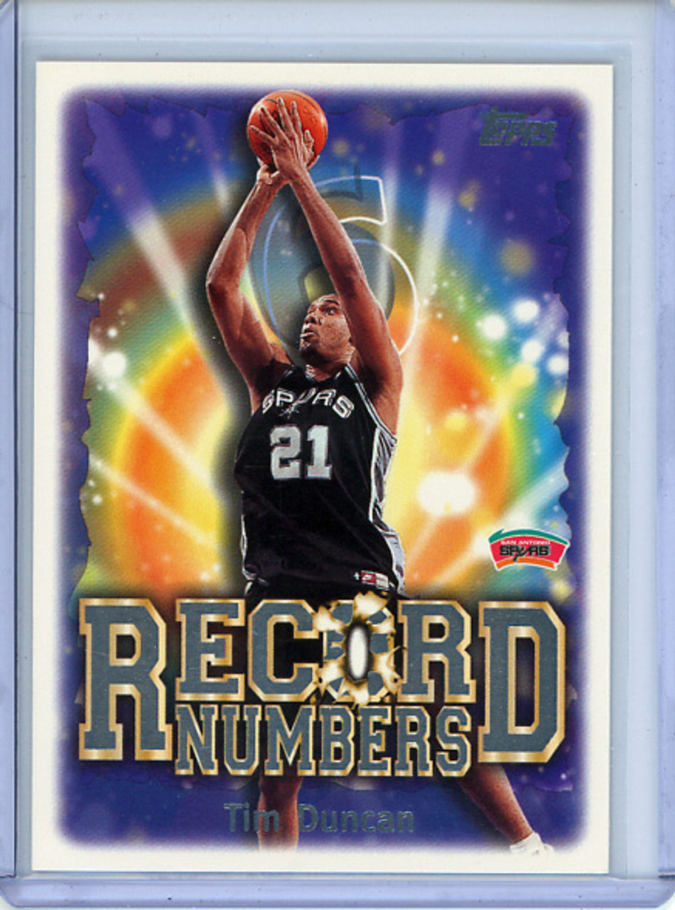 Tim Duncan 1999-00 Topps, Record Numbers #RN8