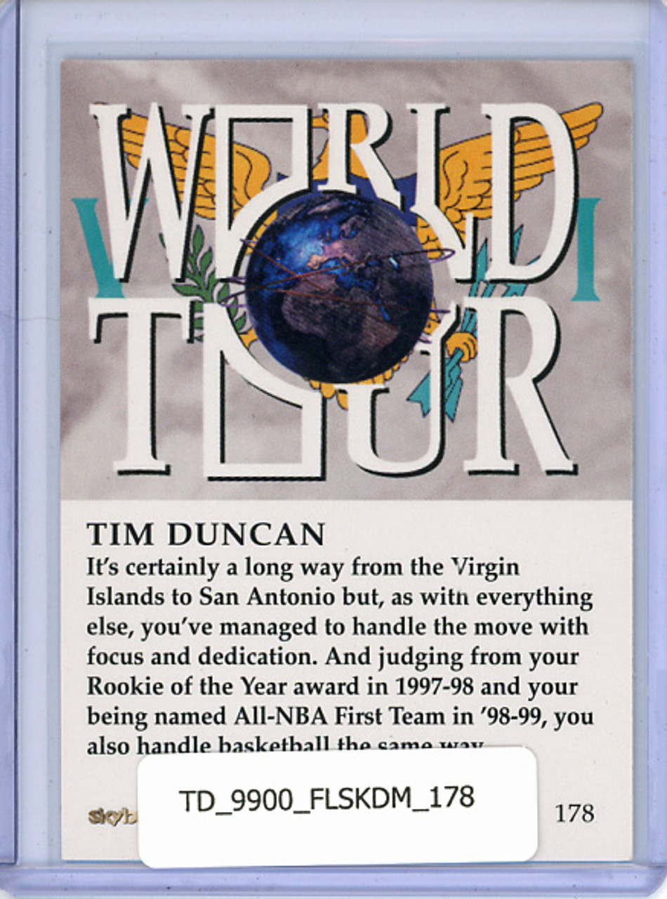 Tim Duncan 1999-00 Skybox Dominion #178 World Tour