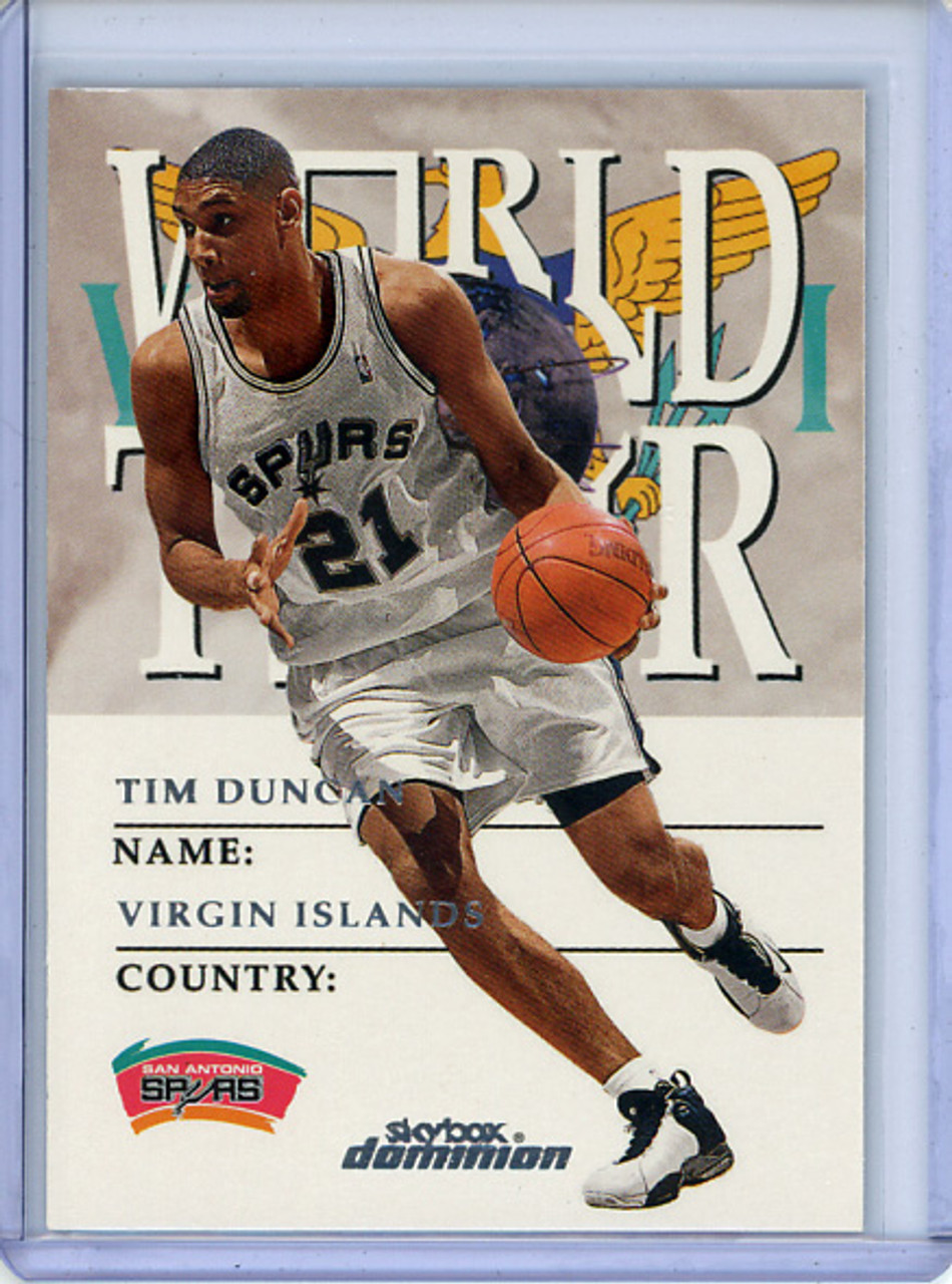 Tim Duncan 1999-00 Skybox Dominion #178 World Tour