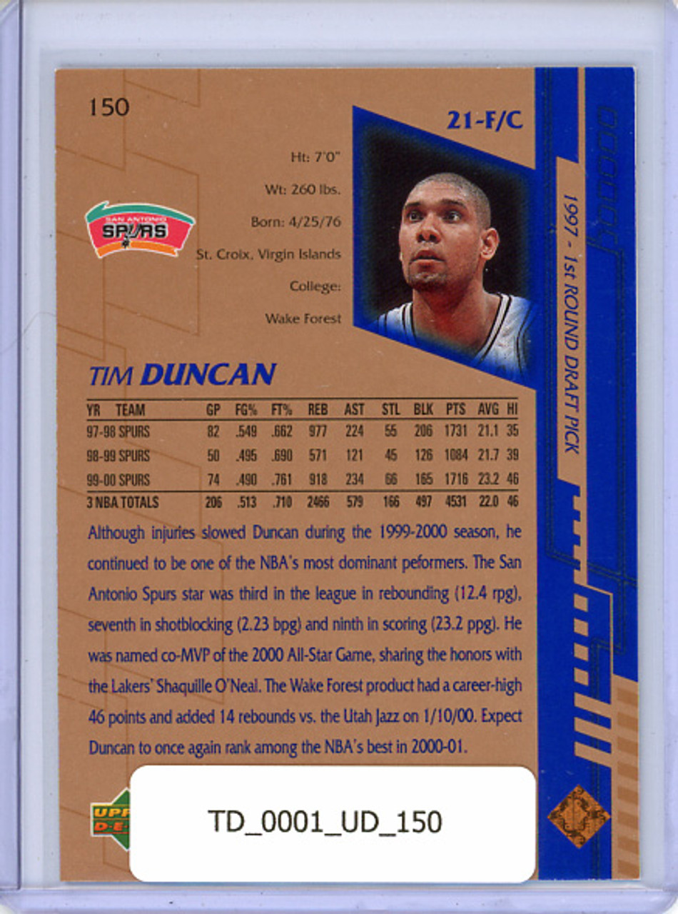 Tim Duncan 2000-01 Upper Deck #150