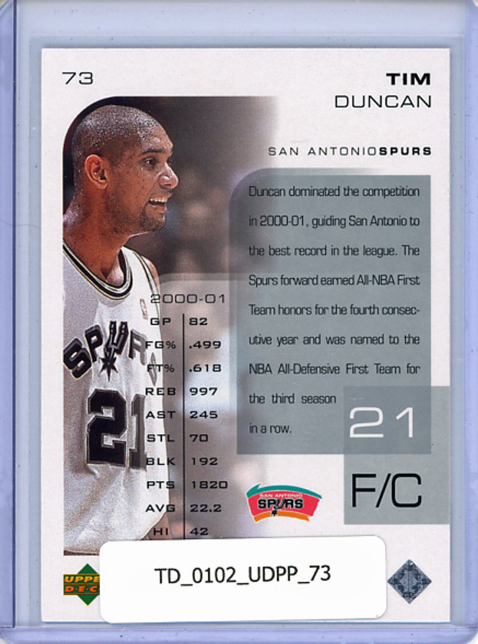 Tim Duncan 2001-02 Pros & Prospects #73