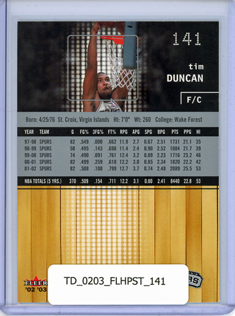 Tim Duncan 2002-03 Hoops Stars #141