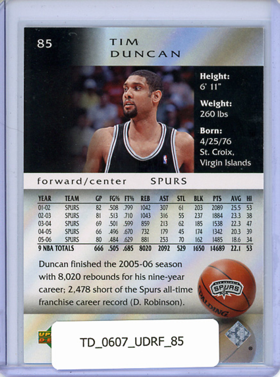 Tim Duncan 2006-07 Reflections #85