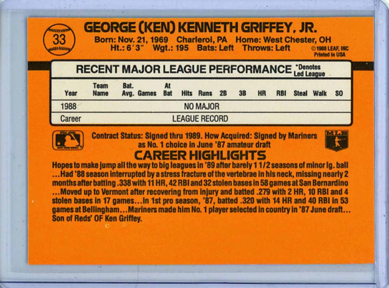 Ken Griffey Jr. 1989 Donruss #33 (2)