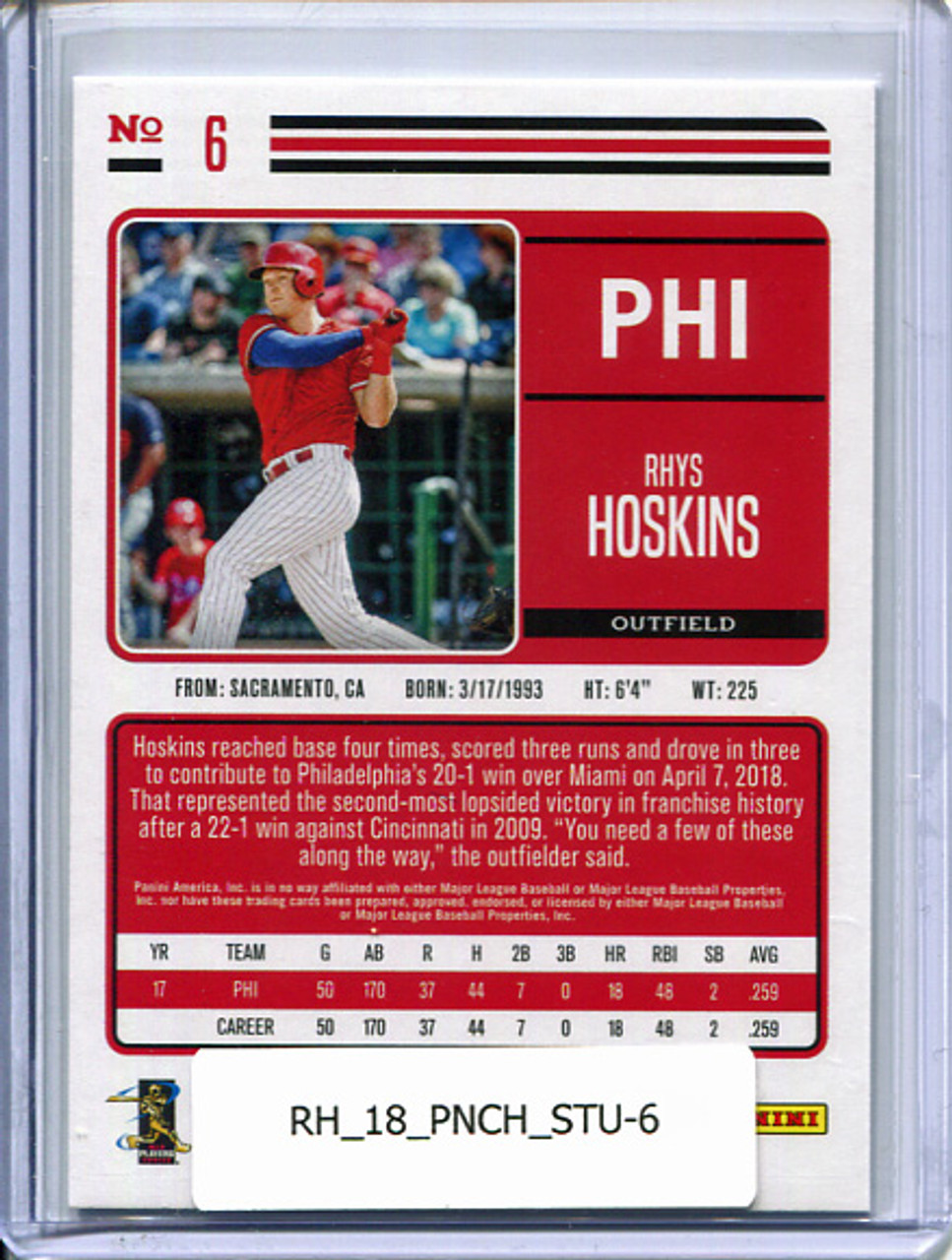 Rhys Hoskins 2018 Chronicles, Studio #6