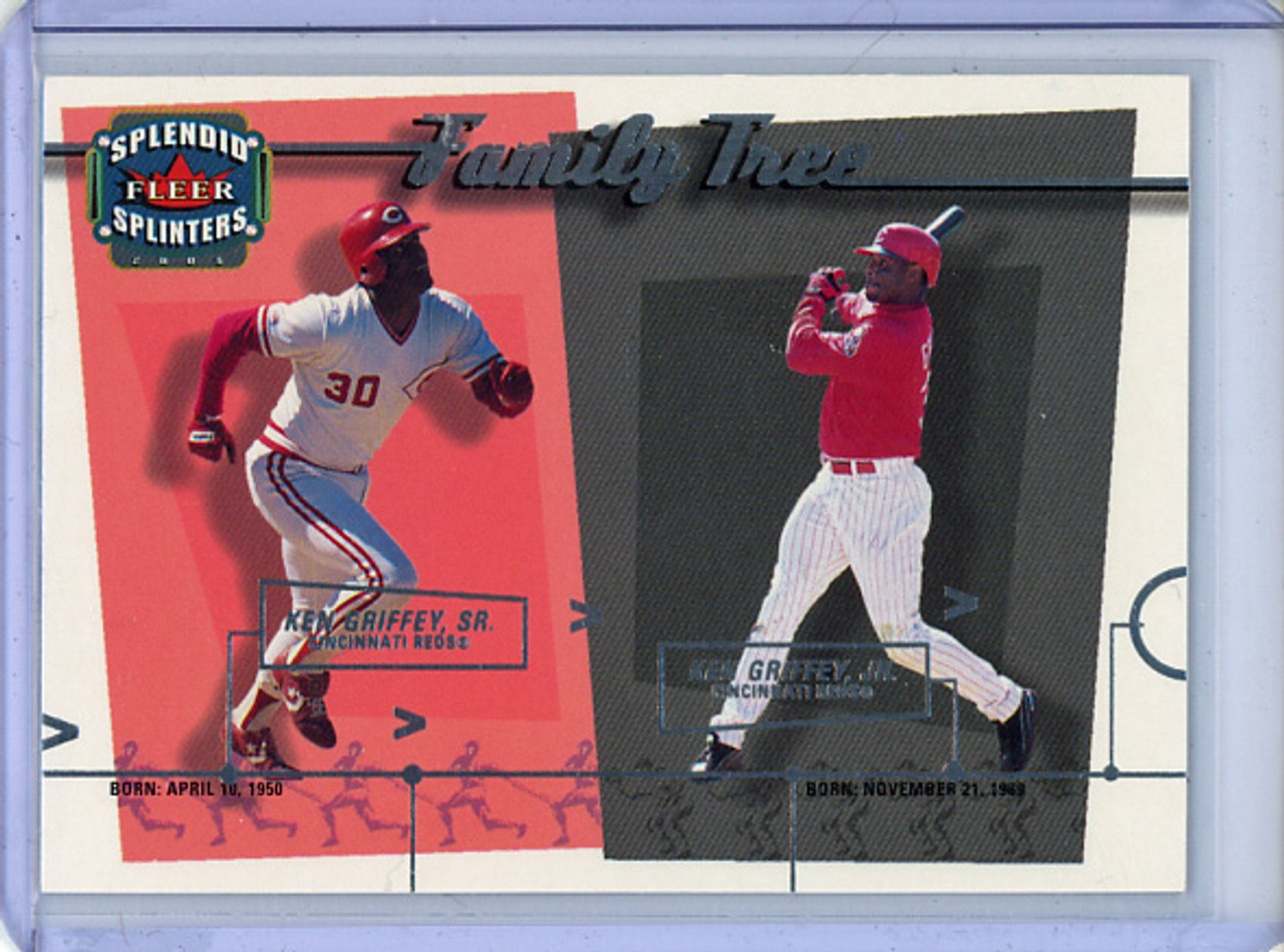 Ken Griffey Jr., Ken Griffey Sr. 2003 Splendid Splinters, Family Tree #FT4