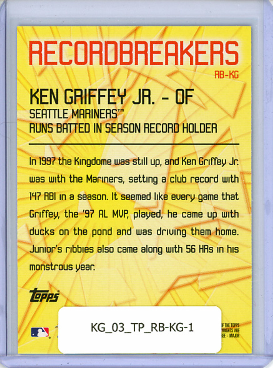 Ken Griffey Jr. 2003 Topps, Record Breakers #RB-KG1