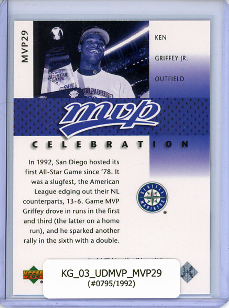 Ken Griffey Jr. 2003 MVP, MVP Celebration #MVP29 (#0795/1992)