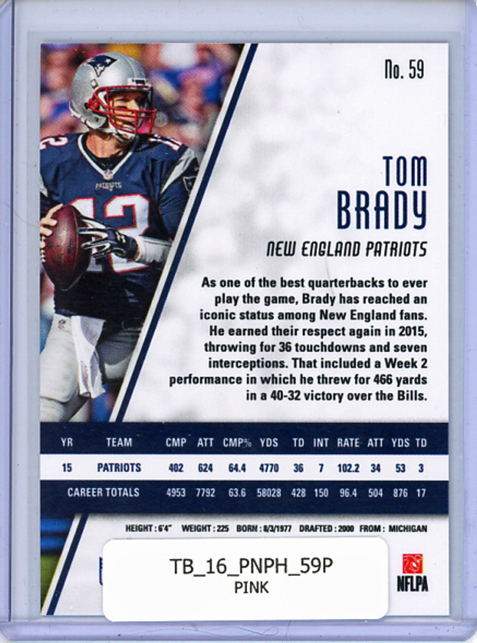 Tom Brady 2016 Phoenix #59 Pink