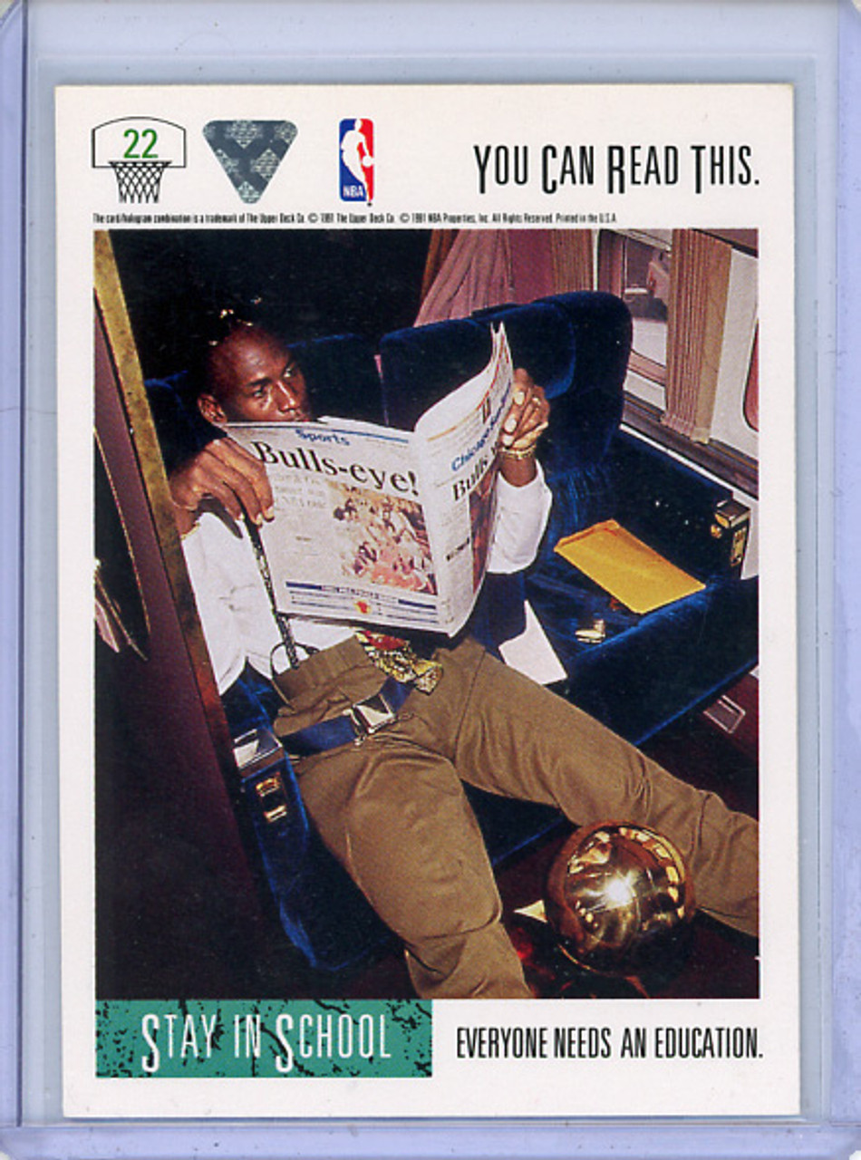 Michael Jordan 1991-92 Upper Deck #22 School