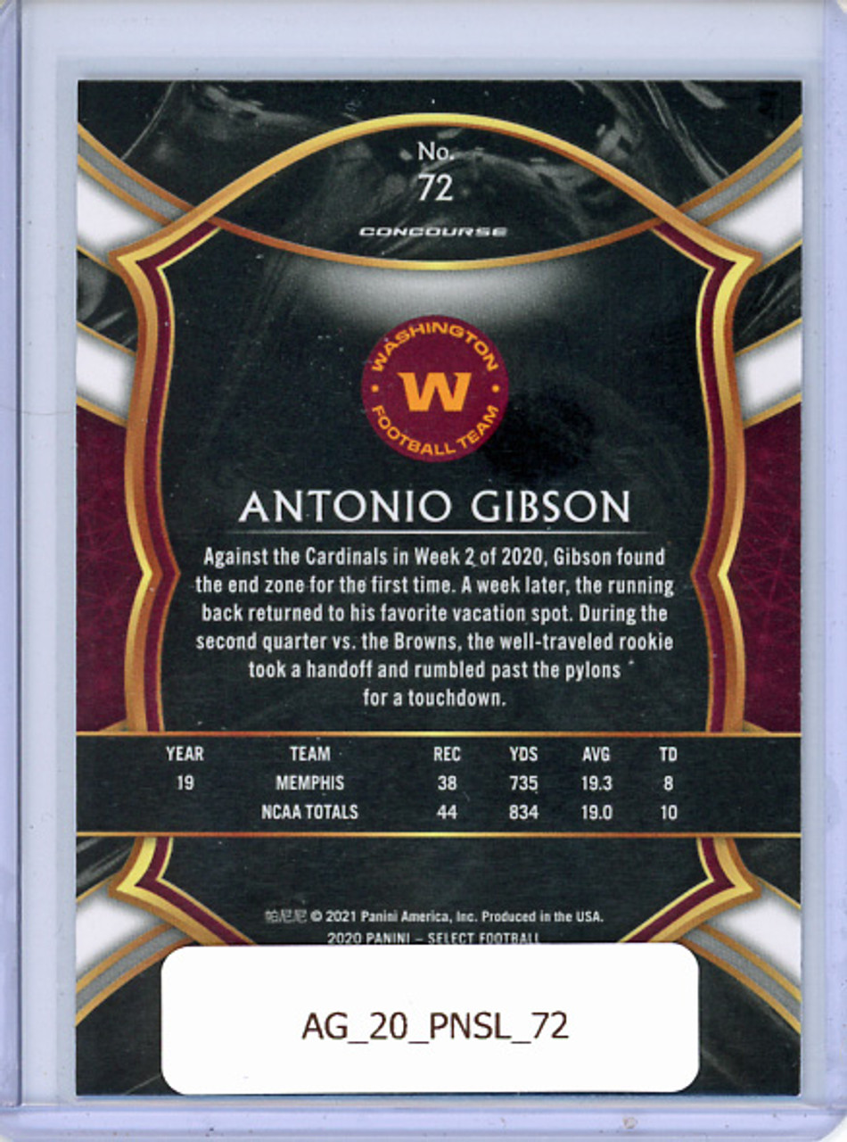 Antonio Gibson 2020 Select #72 Concourse