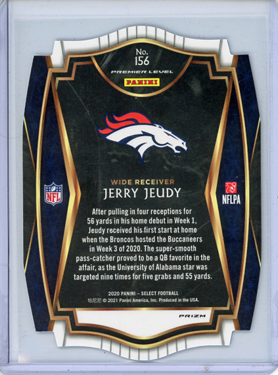 Jerry Jeudy 2020 Select #156 Light Blue Die Cut (1)