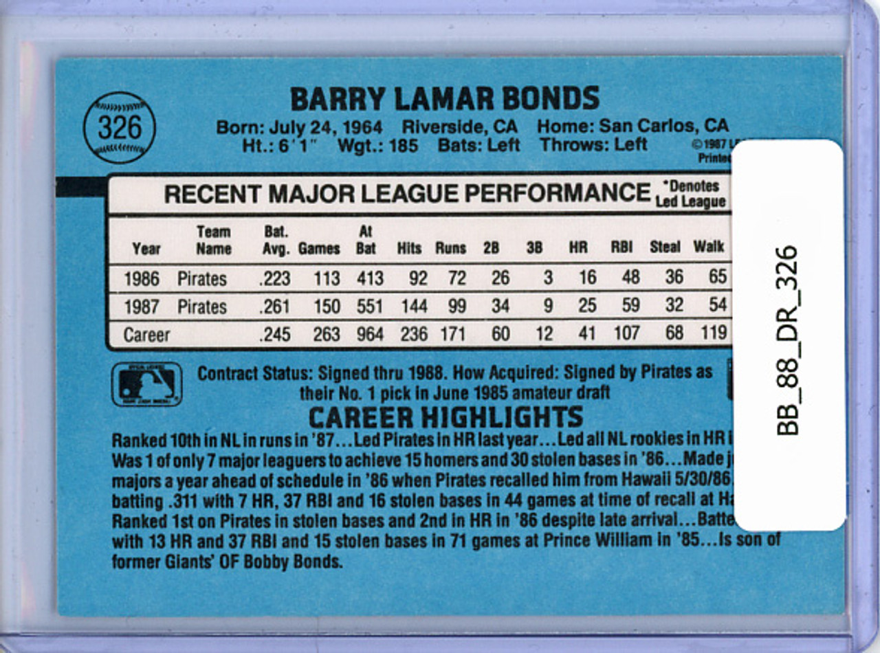 Barry Bonds 1988 Donruss #326