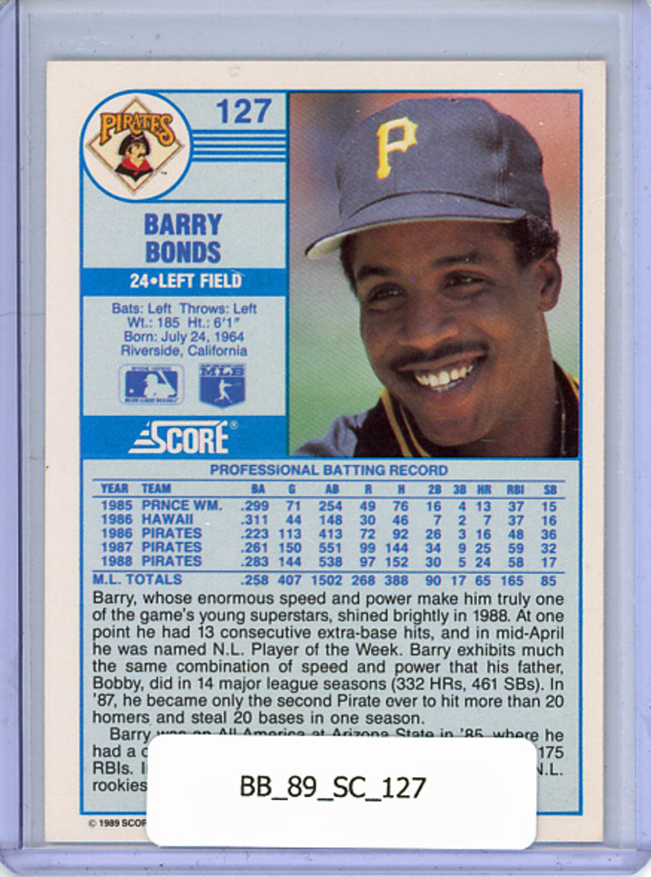 Barry Bonds 1989 Score #127
