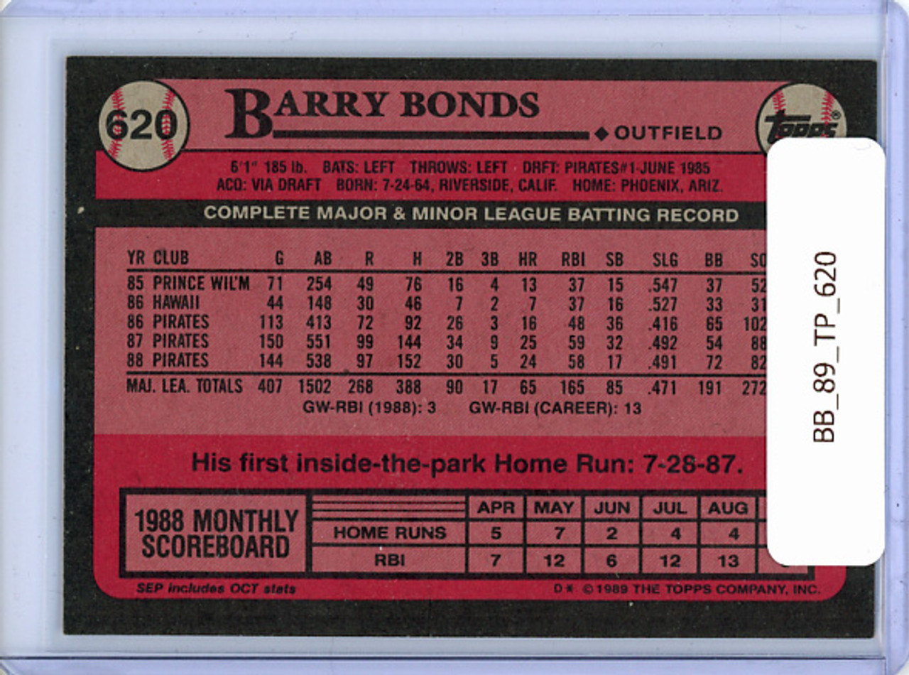 Barry Bonds 1989 Topps #620