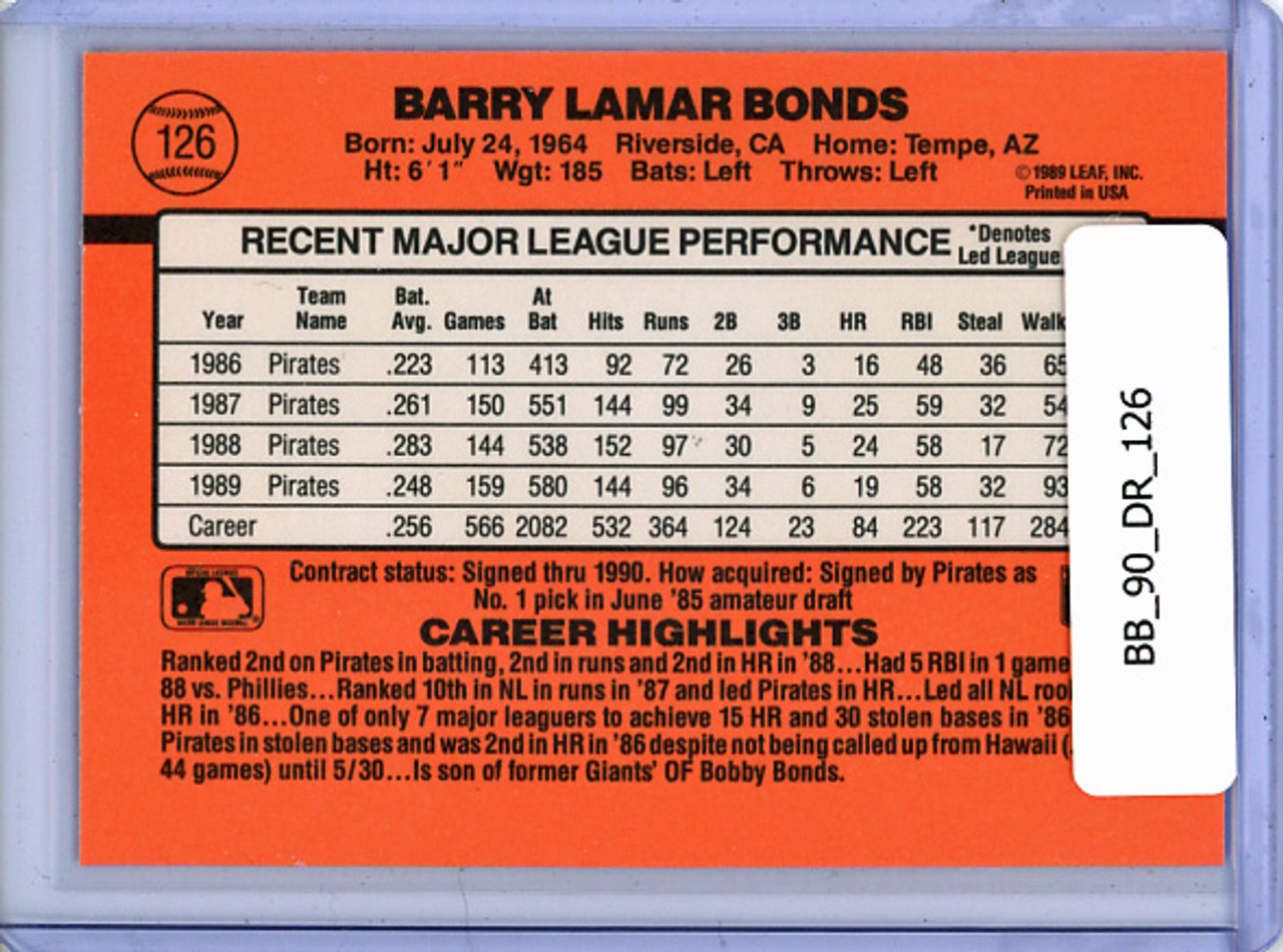 Barry Bonds 1990 Donruss #126