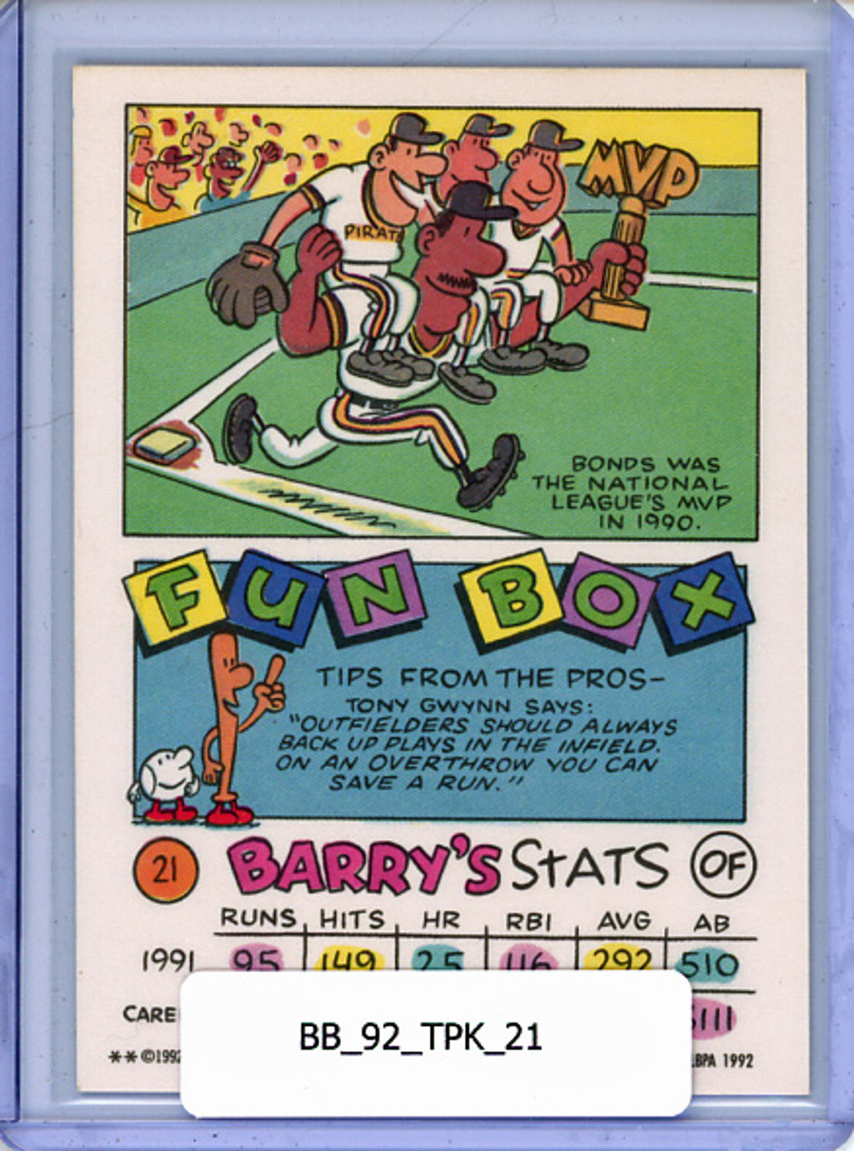 Barry Bonds 1992 Topps Kids #21